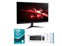 Monitor Acer gaming 24" + ESET 3M + Kit teclado y mouse wire